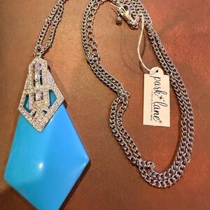Park Lane Electra Turquoise Blue Crystal Pendant Necklace